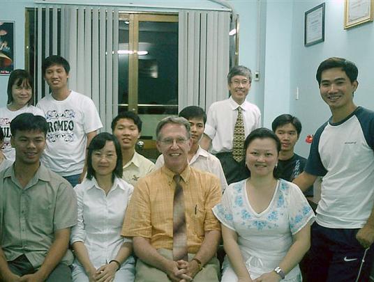 Slide 14 - Vietnam Students.jpg - 27 June 2009Students and teachers were very receptive to presentations on Transcendental Meditation and Consciousness-Based Education.